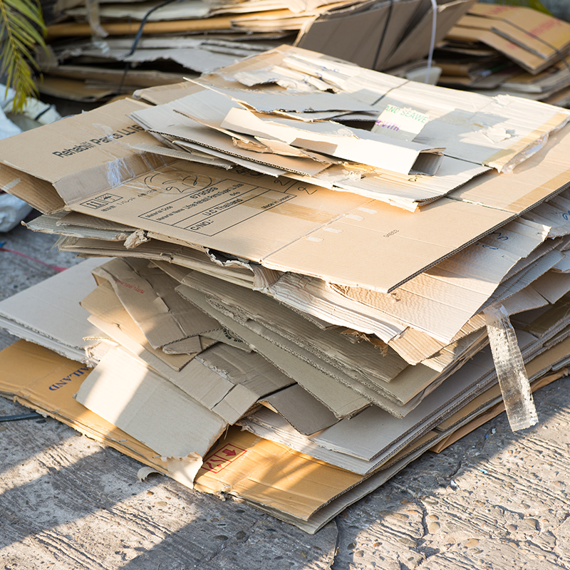 cardboard recycling hero