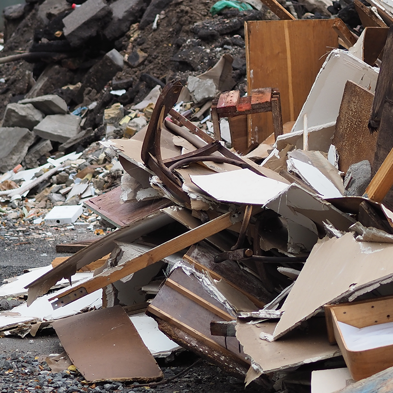 construction debris removal hero