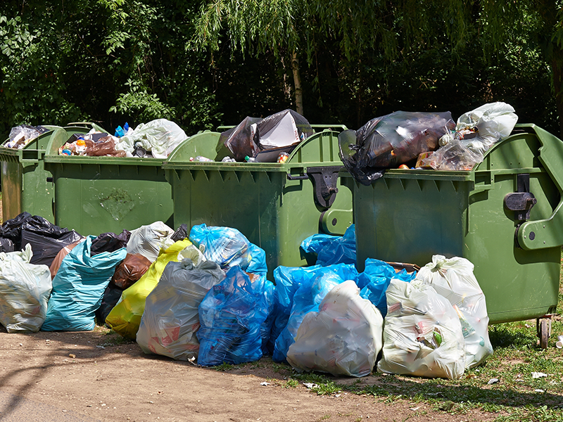 dumpster overflow