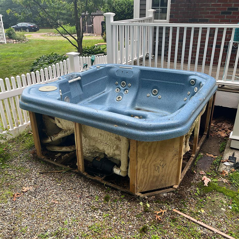 hot tub removal hero