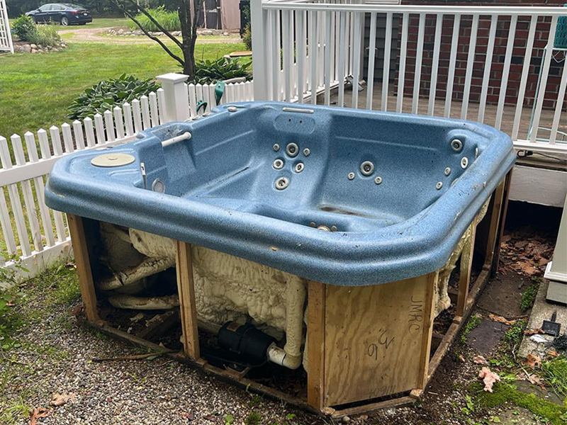 hot tub removal